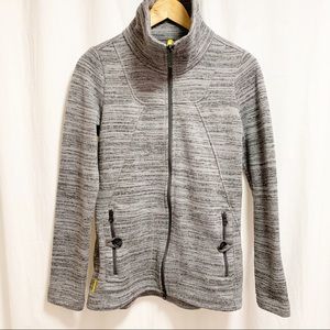 Lole Heather Grey UPF 50+ Zip Up Sweater Medium